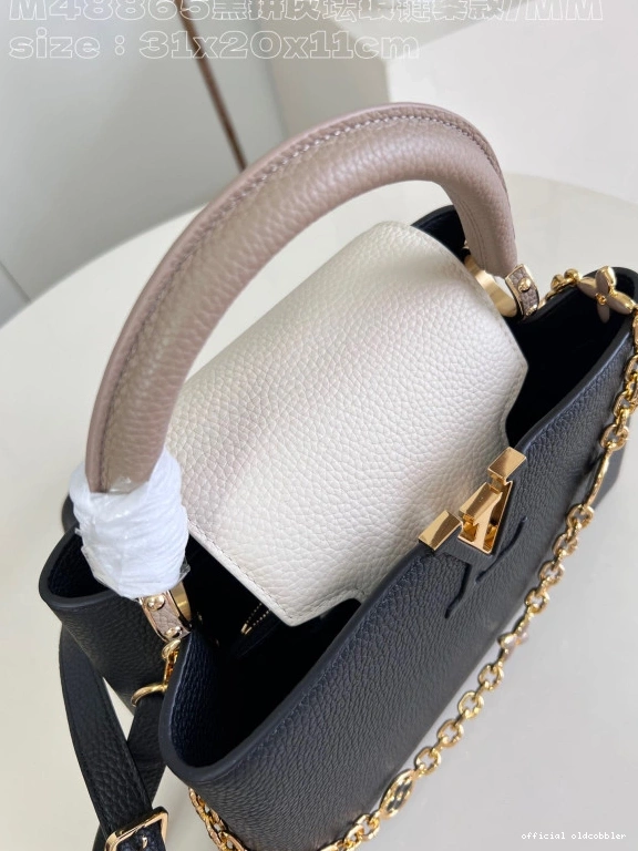 Official oldcobbler LOUIS CAPUCINES BB-31.5*20*11CM VUITTON 0727